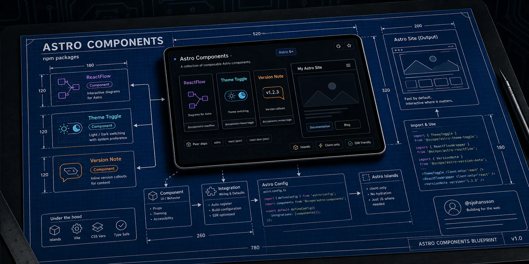Astro Components illustration